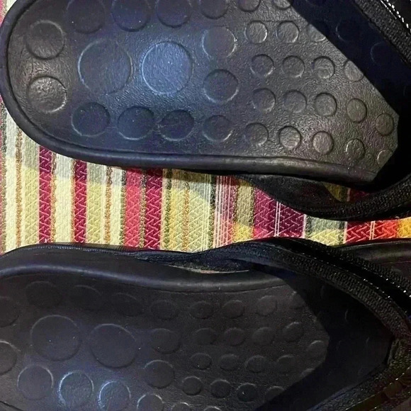 WOMENS ORTHAHEEL BLACK PATENT FLIP FLOP - Picture 7 of 13